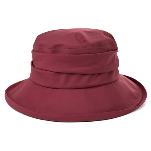 Women's Waterproof UPF 50+ Wide Brim Packable Rain Hat