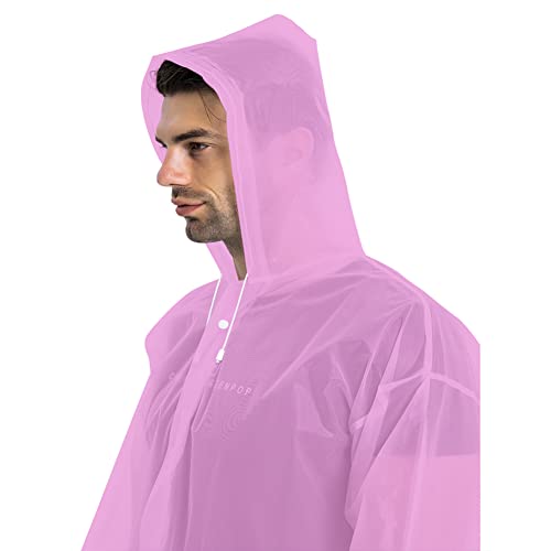 Rain Ponchos for Adults (2 Count)