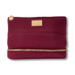 Quilted Makeup Bag with Brush Case