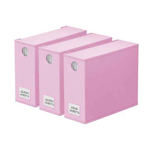 3 Pack Bed Sheet Organizers and Storage (3 Count)