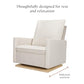 Cali Pillowback Chair and a Half Glider in Performance Cream Eco