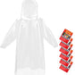 6 & 20 & 50 Pack Disposable Rain Ponchos for Adults (20 Count)