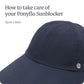 Womens Sunblocker UPF 50 Wide Brim Ponytail Sun Hat