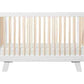 Hudson 3-in-1 Convertible Baby Crib, White & Washed Natural