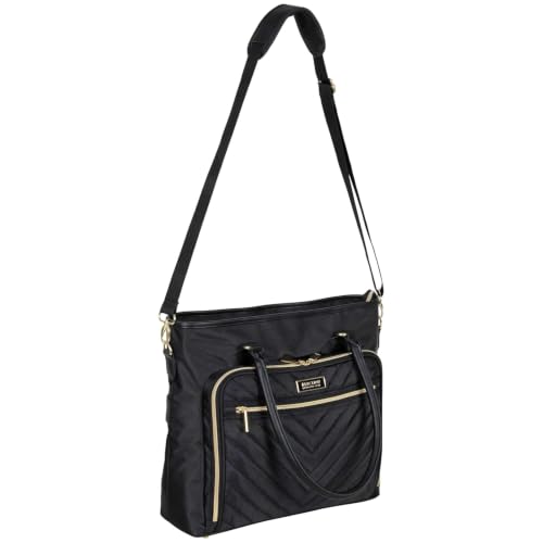 Chelsea Quilted Chevron 15" Laptop & Tablet Business Tote with Removable Shoulder Strap