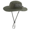 UPF50+ Mens Sun Hat Wide Brim Womens UV Protection Beach Bucket Hat Airy Fishing Hat Hiking Snap Up Cowboy Hat Army Green