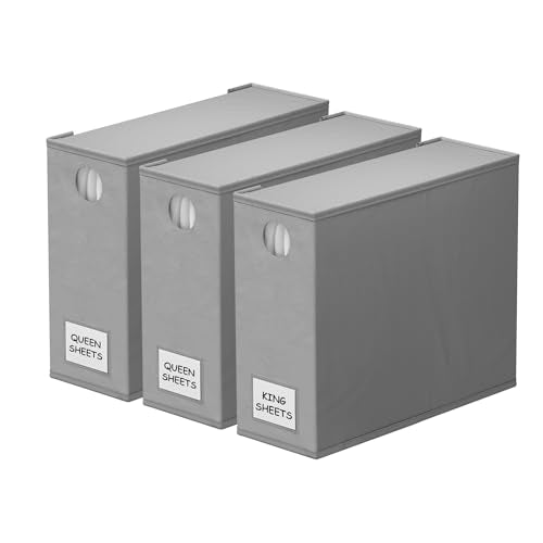 3 Pack Bed Sheet Organizers and Storage (3 Count)