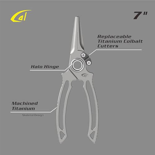 danco Titanium Side Cutter Fishing Pliers with Sheath for Fresh