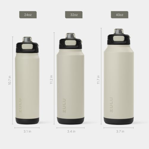 Powerfill Pro 24oz Stainless Steel Sip or Chug Water Bottle