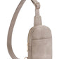 Crossbody Bags for Women Leather Cross Body Sling Bag for Woman Travel Cloud Grey