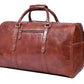 Leather Travel Duffel Bags for Men and Women Sports Gym Duffle Overnight Weekend Leather Bag By Aaron Leather Goods