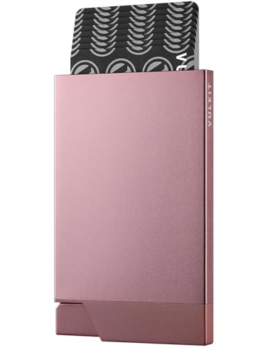 Pop up Card Holder Minimalist Credit Card Holder RFID Blocking Slim Metal Card Case for Men or Women