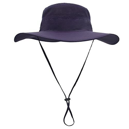Men's Sun Hat UPF 50+ Wide Brim Bucket Hat Windproof Fishing Hats