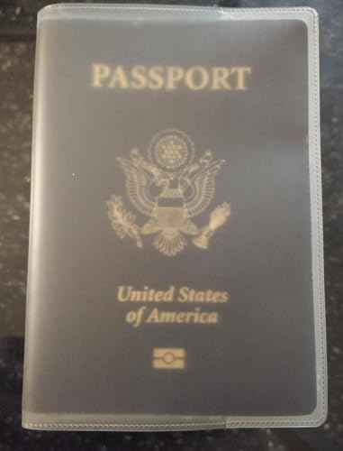 Waterproof Clear PVC Passport Cover Holder Case Protector ID Card (2 Count)
