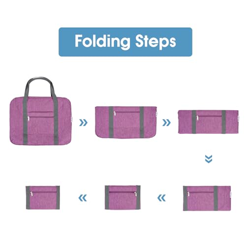 For Spirit Airlines Personal Item Bag 18x14x8 Foldable Travel Duffel Bag Tote Duffle Carry on Luggage for Women and Men 30L
