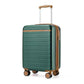 Carry On Suitcase 20in Expandable ABS+PC Airline Approved Green