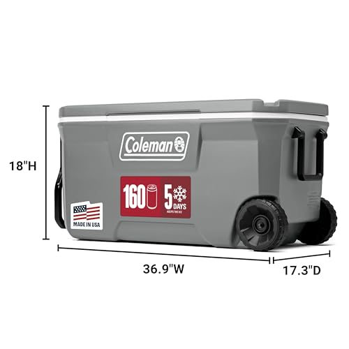 Classic Series Insulated Portable Rolling Cooler with Wheels