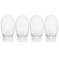 Silicone Travel Bottles for Toiletries TSA Approved Travel Size Containers Set 4 Pack Portable Leak Proof Refillable Cosmetic Squeeze Bottles Shampoo Hair Conditioner Body Lotion Bath Shower Gel (4 Count)
