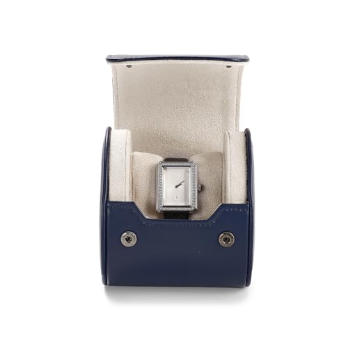 Single Watch Travel Case Dark Blue