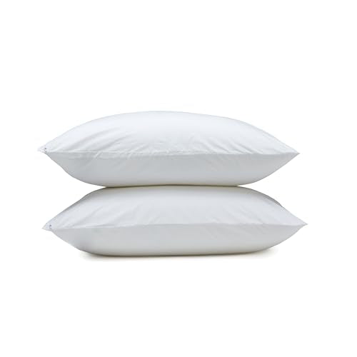 Down Alternative Bed Pillows and Pillow Protector Case Set (2 Count)