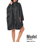 Unisex Rain Poncho Hooded Waterproof Raincoat for Adults Women