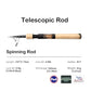 PURELURE Travel Telescopic Fishing Rods 5'9''