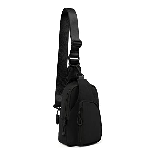 Sling Bag with Adjustable Straps Crossbody Chest Bag Lightweight Small Backpack for Casual Outdoor Traveling Hiking