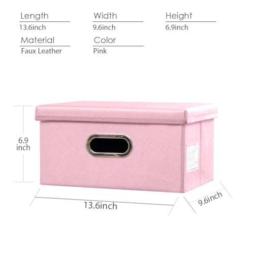Collapsible Storage Box with Lid [1