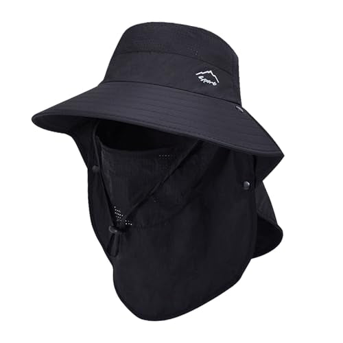 Sun Hat for Men Women with Neck Flap