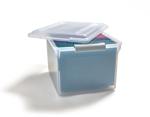 Store & Slide Plastic File Box (2 Count)