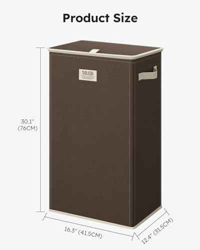 100L Laundry Hamper with Lid