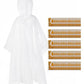 Disposable Adult Rain Ponchos Clear Emergency Raincoat (100 Count)