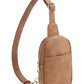 Crossbody Bags for Women Leather Cross Body Sling Bag for Woman Travel Camel Brown