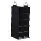 10 Pocket Hanging Shoe Closet Organizer with Hooks