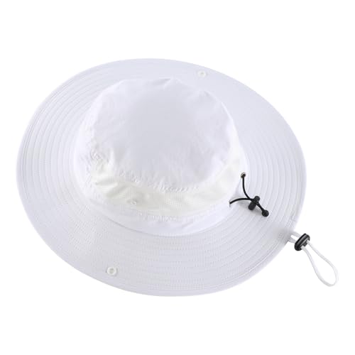 UPF50+ Mens Sun Hat Wide Brim Womens UV Protection Beach Bucket Hat Airy Fishing Hat Hiking Snap Up Cowboy Hat