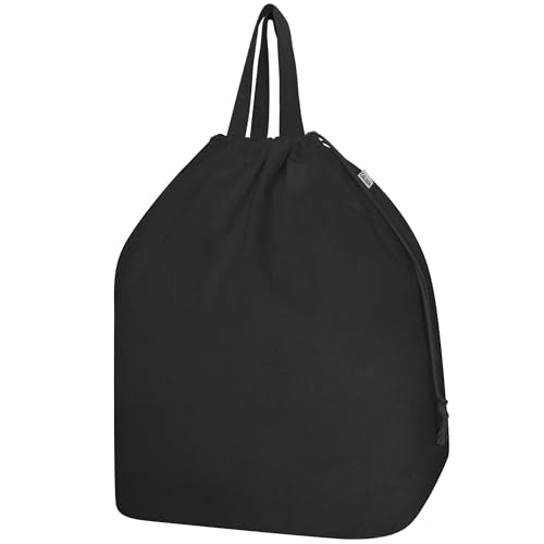Canvas Laundry Bags with Handles & Rectangular Base