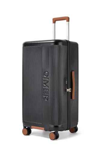 26 Inch Checked Luggage with Cup Holder