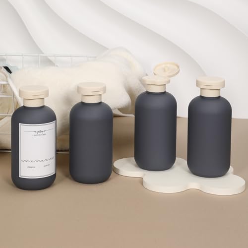 6.7oz Refillable Plastic Travel Shampoo Bottles (4 Count)