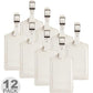 12 Pack Luggage Tags Faux Leather for Suitcases Travel Bag Labels with Protection Cover ID (12 Count)