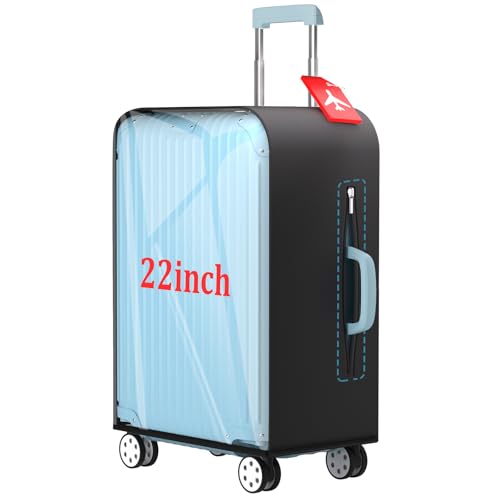 Clear Luggage Cover Protector Thicken PVC Suitcase Protector Cover TSA Approved Waterproof Dustproof Anti