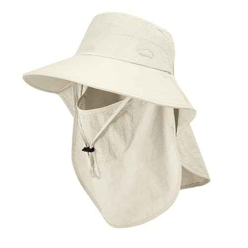 Sun Hat for Men Women with Neck Flap