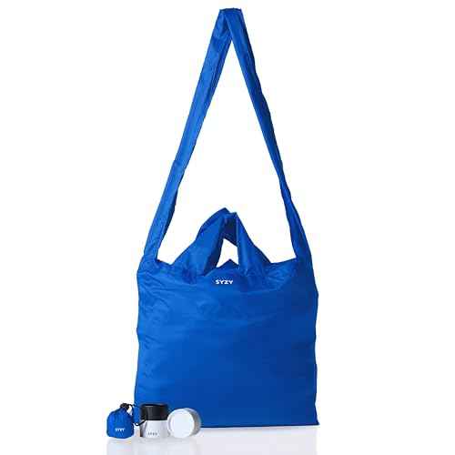 World's Most Compact Travel Tote Bag Portable Shopping Beach Market Foldable Bag