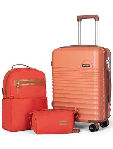 Carry On Luggage 22x14x9 Airline Approved Suitcase with Wheels
