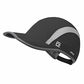 Foldable Run Hat Reflective Baseball Cap Quick Drying Sports Hat for Men Woman Adjustable 50+ UPF Breathable Mesh Water Repellency Outdoor Race Performance Lightweight Black