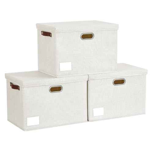15" Fabric Storage Box with Lids (3 Count)