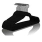 Black Velvet Hangers 100 Pack Non Slip Heavy Duty Black Hooks (100 Count)
