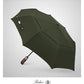 Folding Umbrella Real Wood Handle Auto Open Close Olive Green