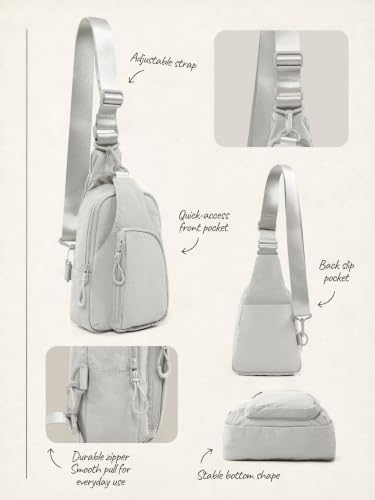 Sling Bag with Adjustable Straps Crossbody Chest Bag Lightweight Small Backpack for Casual Outdoor Traveling Hiking