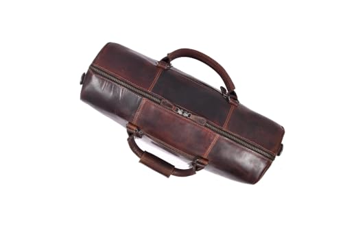 Leather Travel Duffel Bag