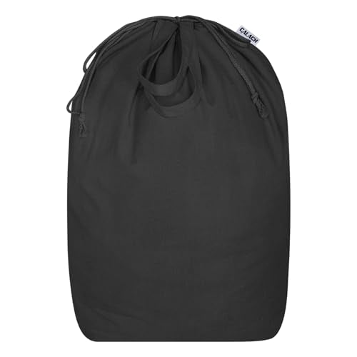 Canvas Laundry Bags with Handles & Square Base 16"Wx16"D x27.6"H